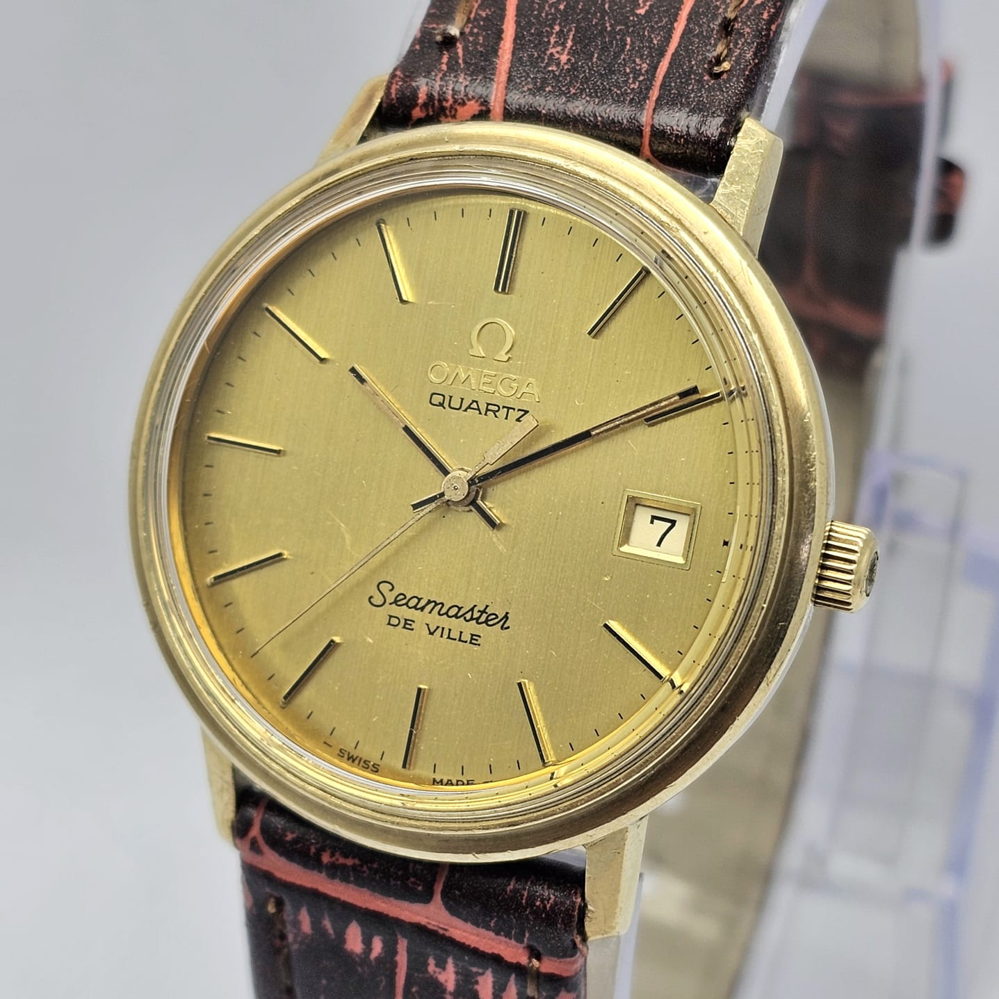 Omega Seamaster De Ville 196 0117 Quartz 1342 Gifted Vintage Men's Watch