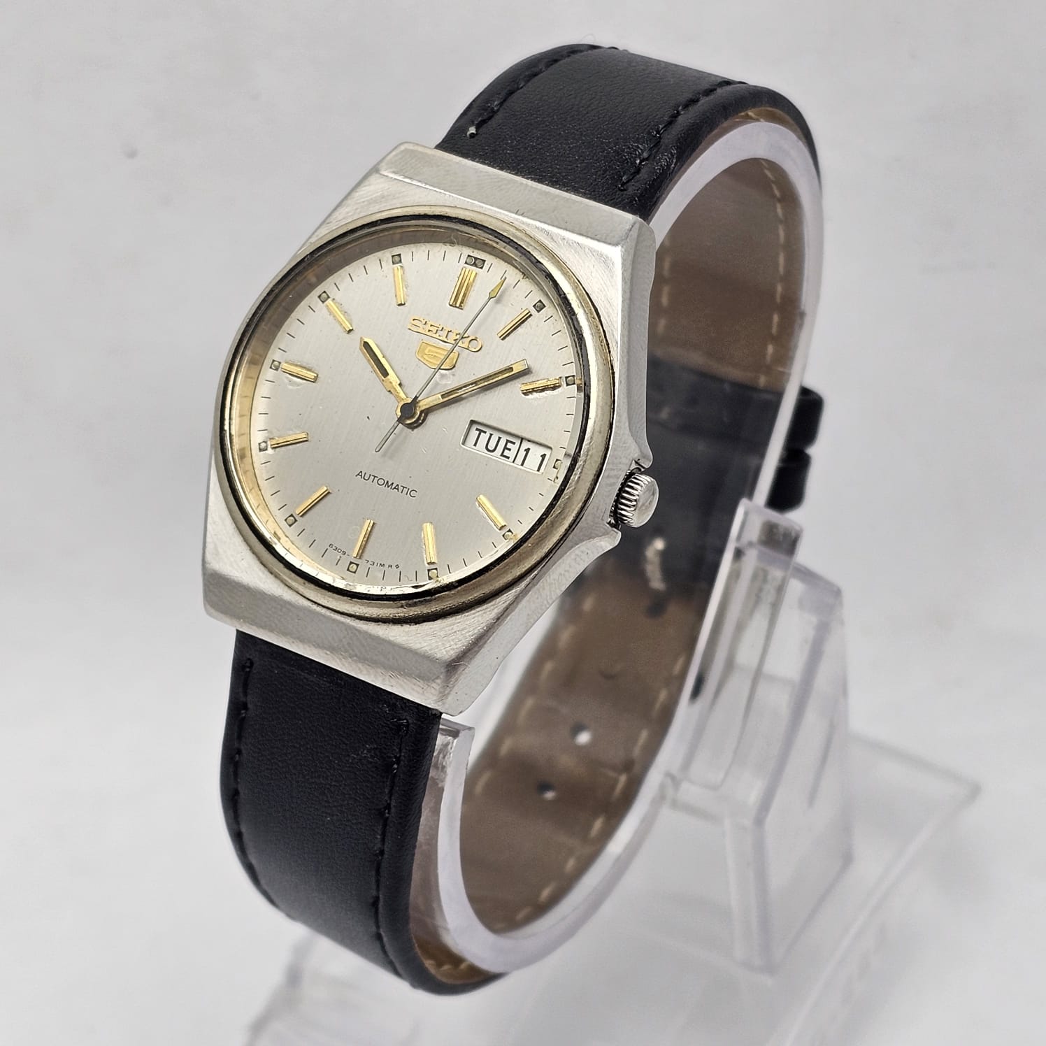 Seiko 5 Automatic 6309-8880 Day/Date Vintage Men's Watch - Image 6