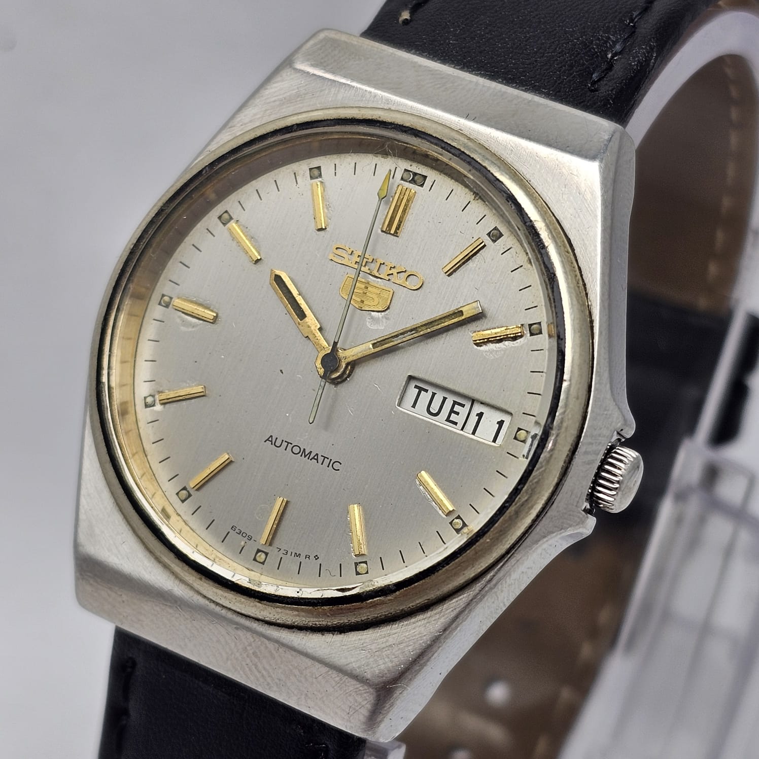 Seiko 5 Automatic 6309-8880 Day/Date Vintage Men's Watch - Image 2