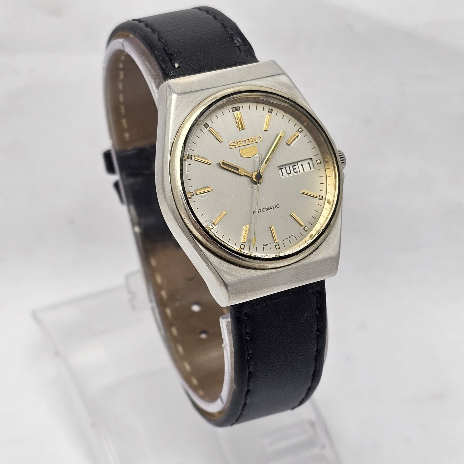 Seiko 5 Automatic 6309-8880 Day/Date Vintage Men's Watch - Image 3