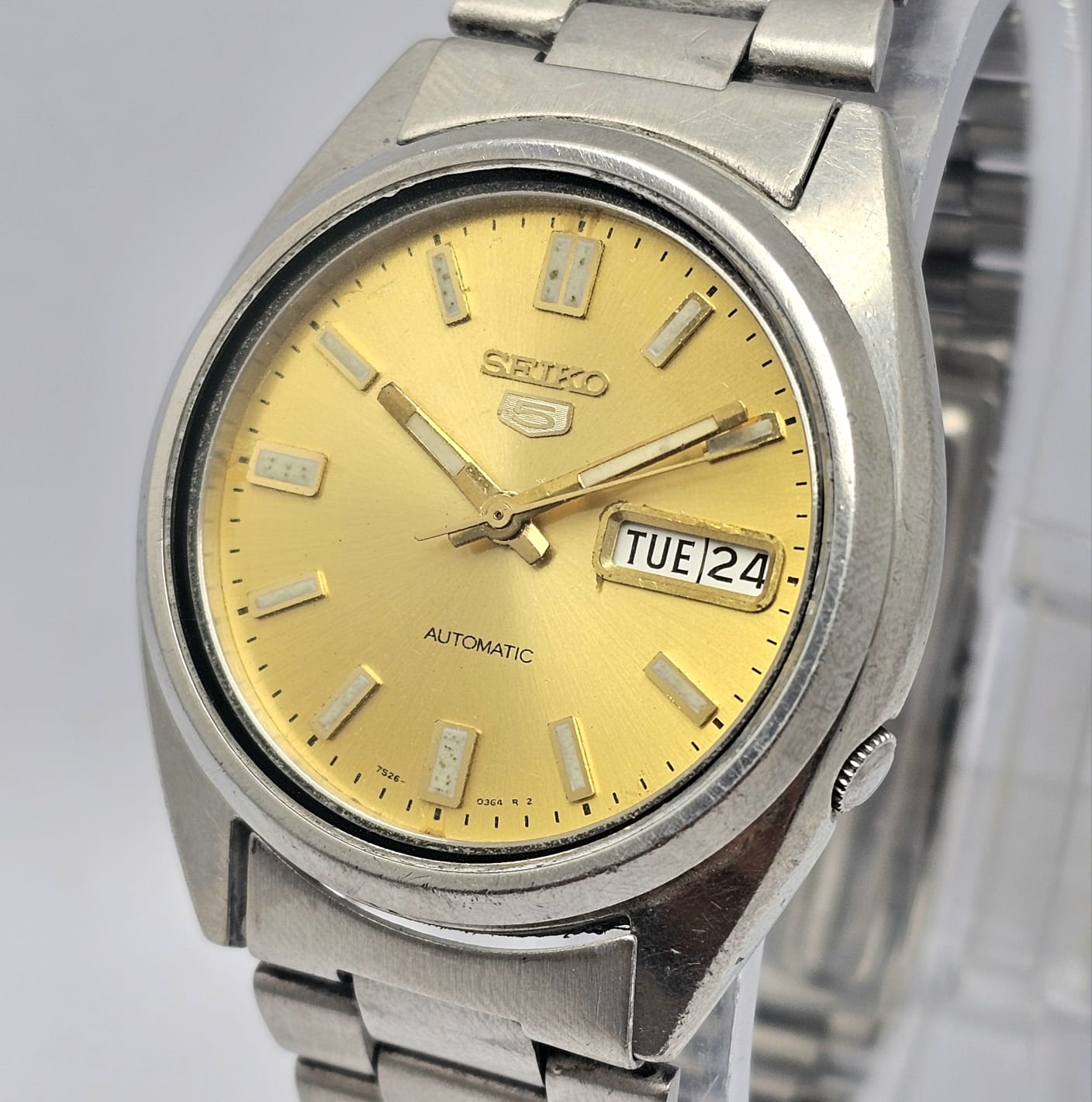 Seiko 5 Automatic 7S26-3040 Day/Date Vintage Men's Watch - Image 2