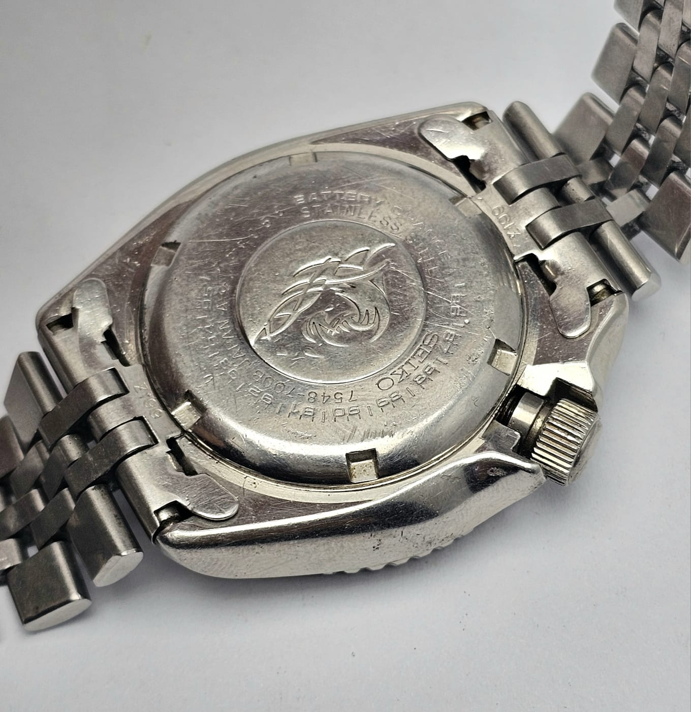 Seiko Quartz Diver 7548-700B Pepsi Bezel Day/Date Vintage Men's - Image 8