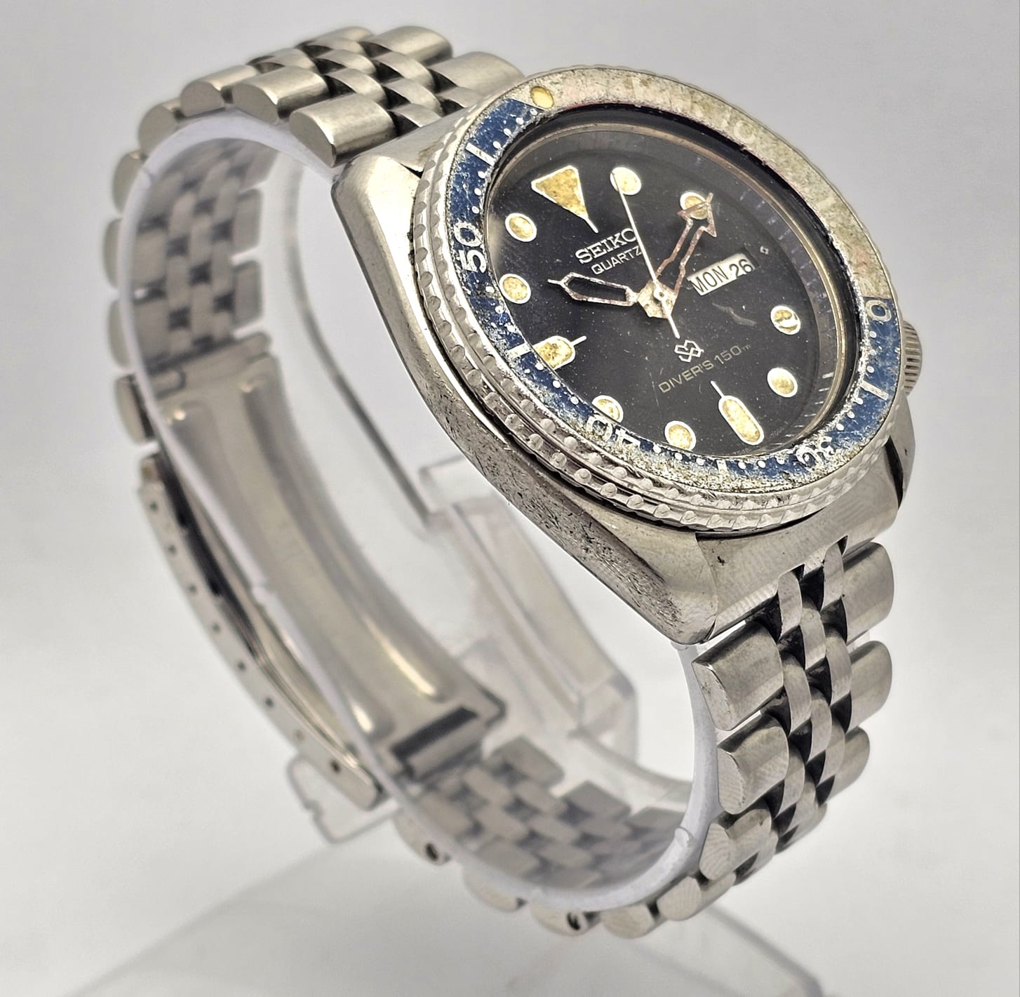 Seiko Quartz Diver 7548-700B Pepsi Bezel Day/Date Vintage Men's - Image 6