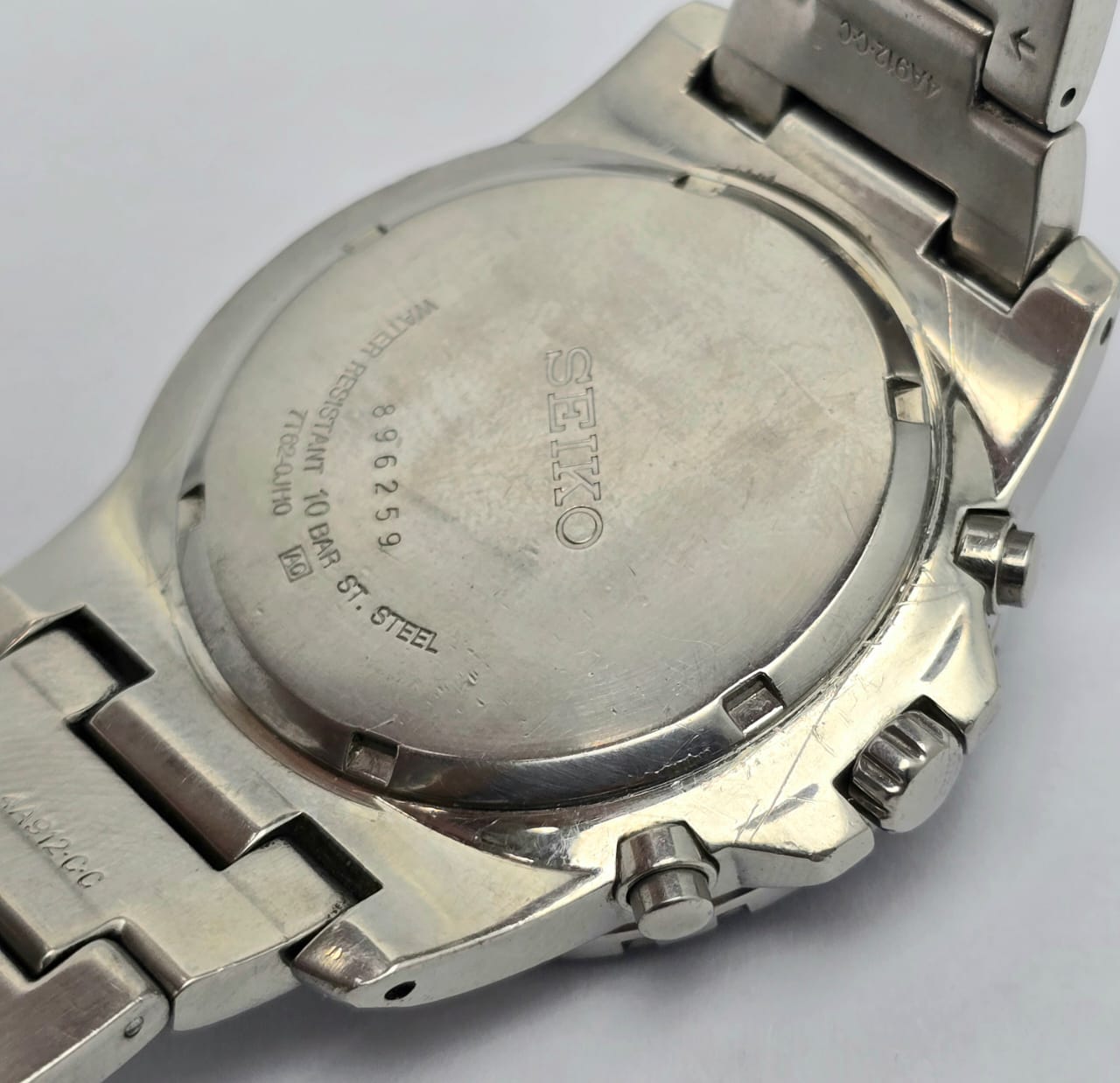 Seiko 7T62-OJH0 World Time Chronograph GMT Quartz Vintage Men's Watch - Image 8