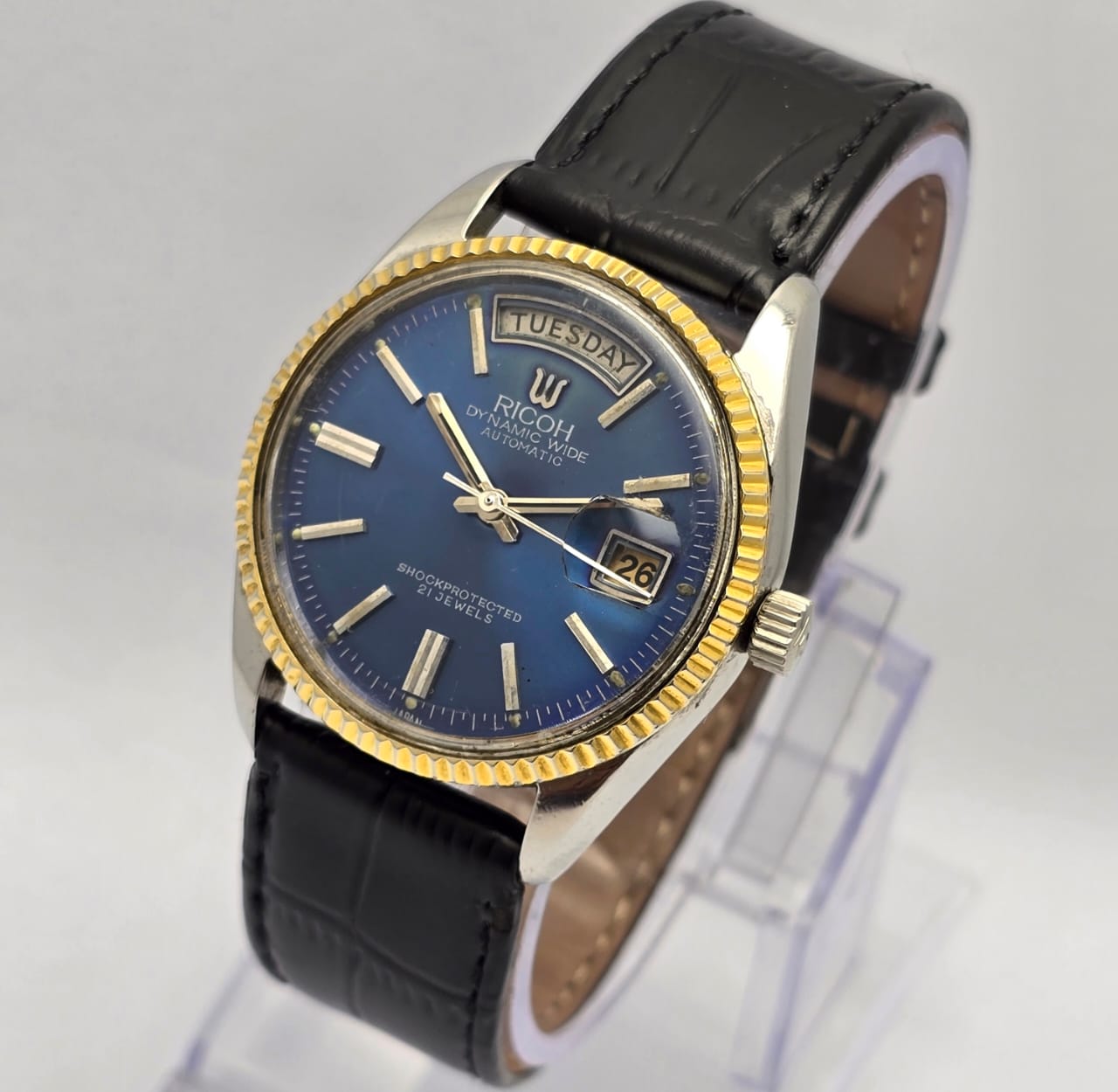 Ricoh Dynamic Wide President Day/Date Automatic Vintage Men's Watch - Image 4