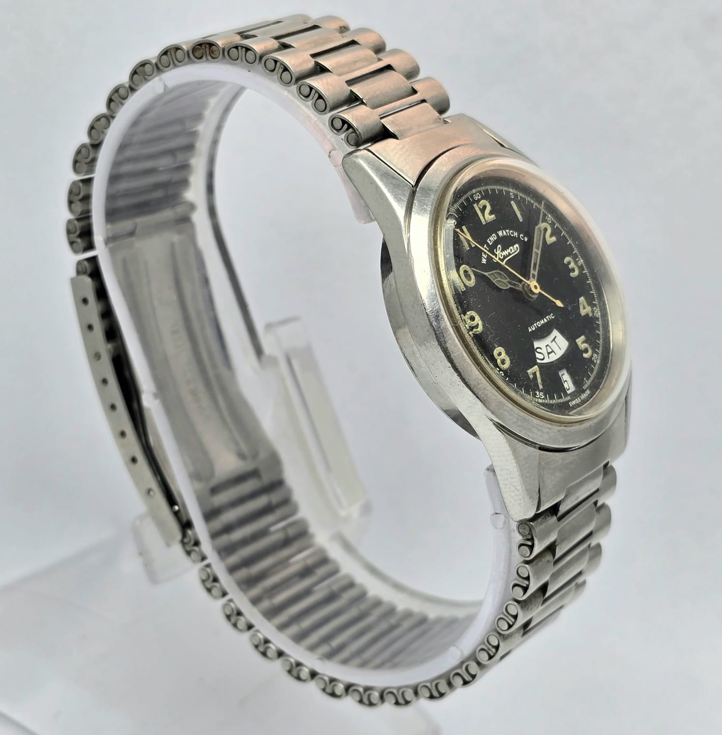West End Watch Co Sowar S-4149 Automatic Military Dial Vintage Men's Watch