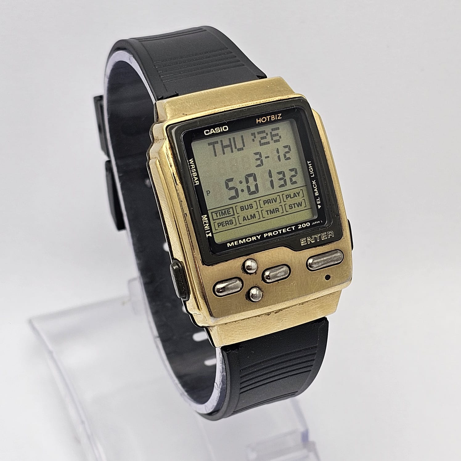Casio Data Bank HotBiz DB-2000 Alarm Chronograph Vintage Men's Watch - Image 3