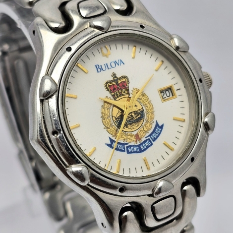 Bulova Quartz Royal Hong Kong Police Limited Edition Gifted Vintage Men's Watch (2)