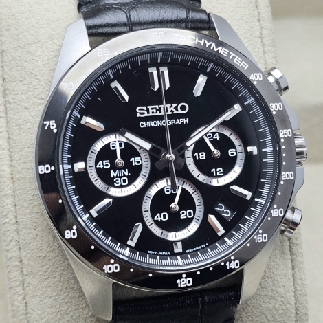 Seiko Chronograph 8T63-00D0 Tachymeter Quartz Men's Watch (5)