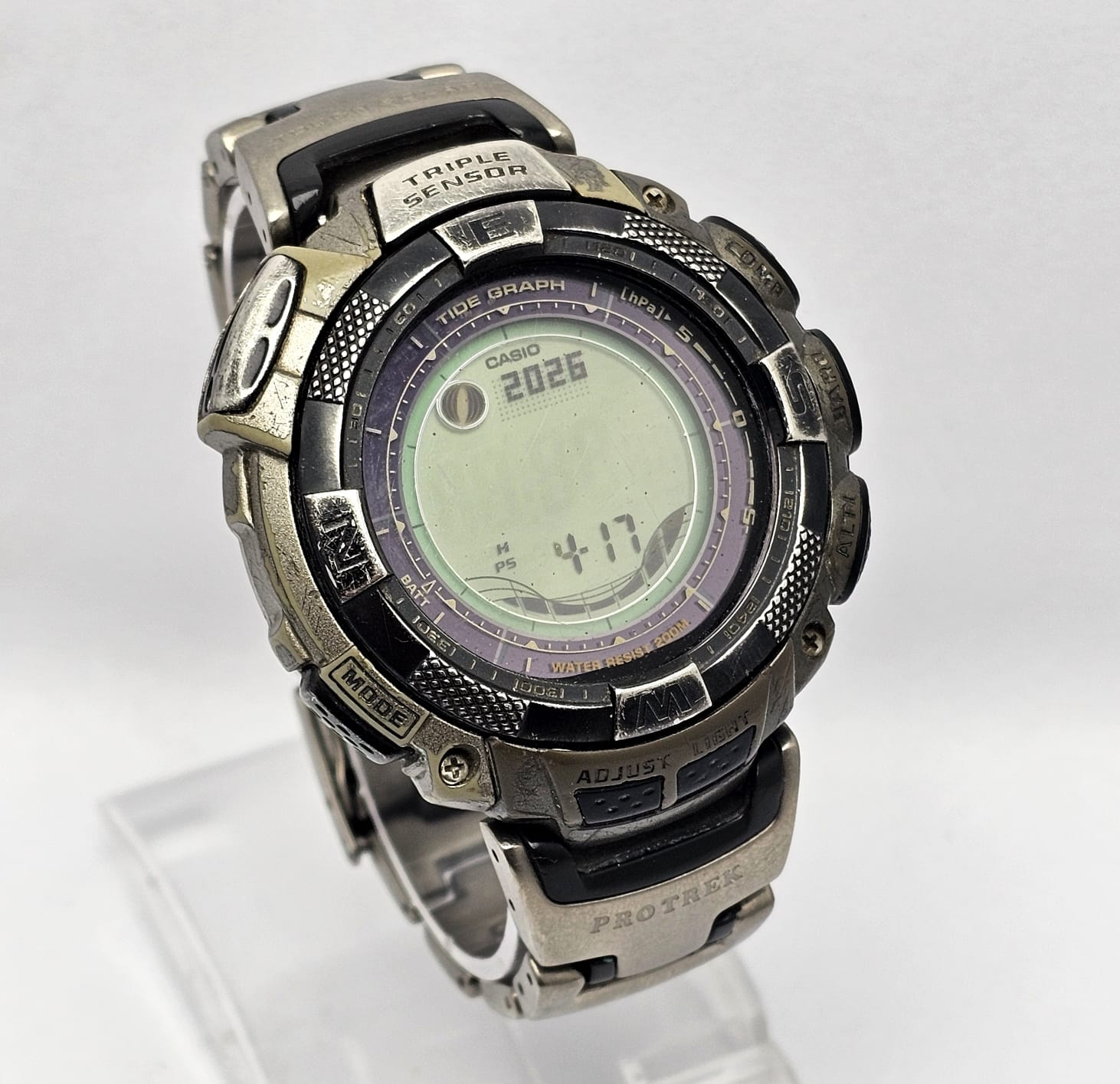 Casio ProTrek PRG-130T Sports 3135 Digital Quartz Vintage Men's Watch - Image 3