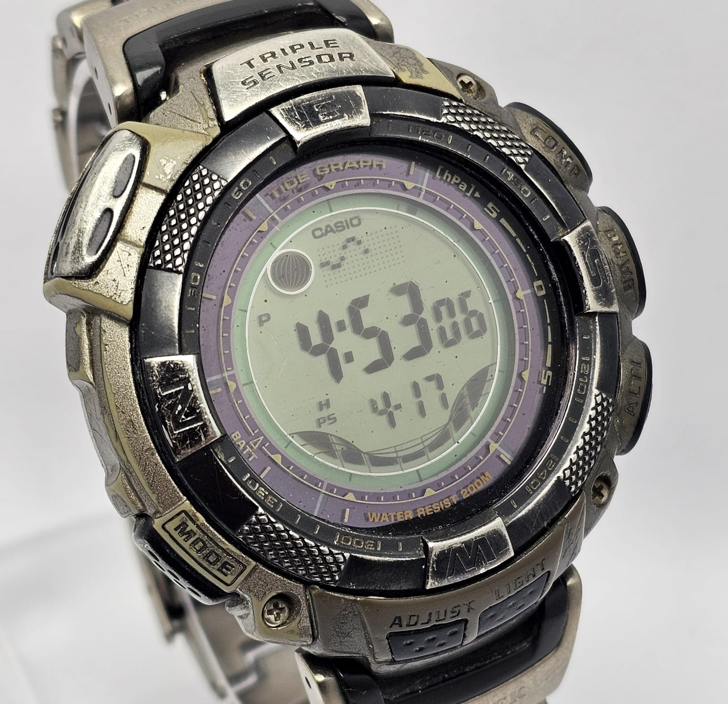 Casio ProTrek PRG-130T Sports 3135 Digital Quartz Vintage Men's Watch