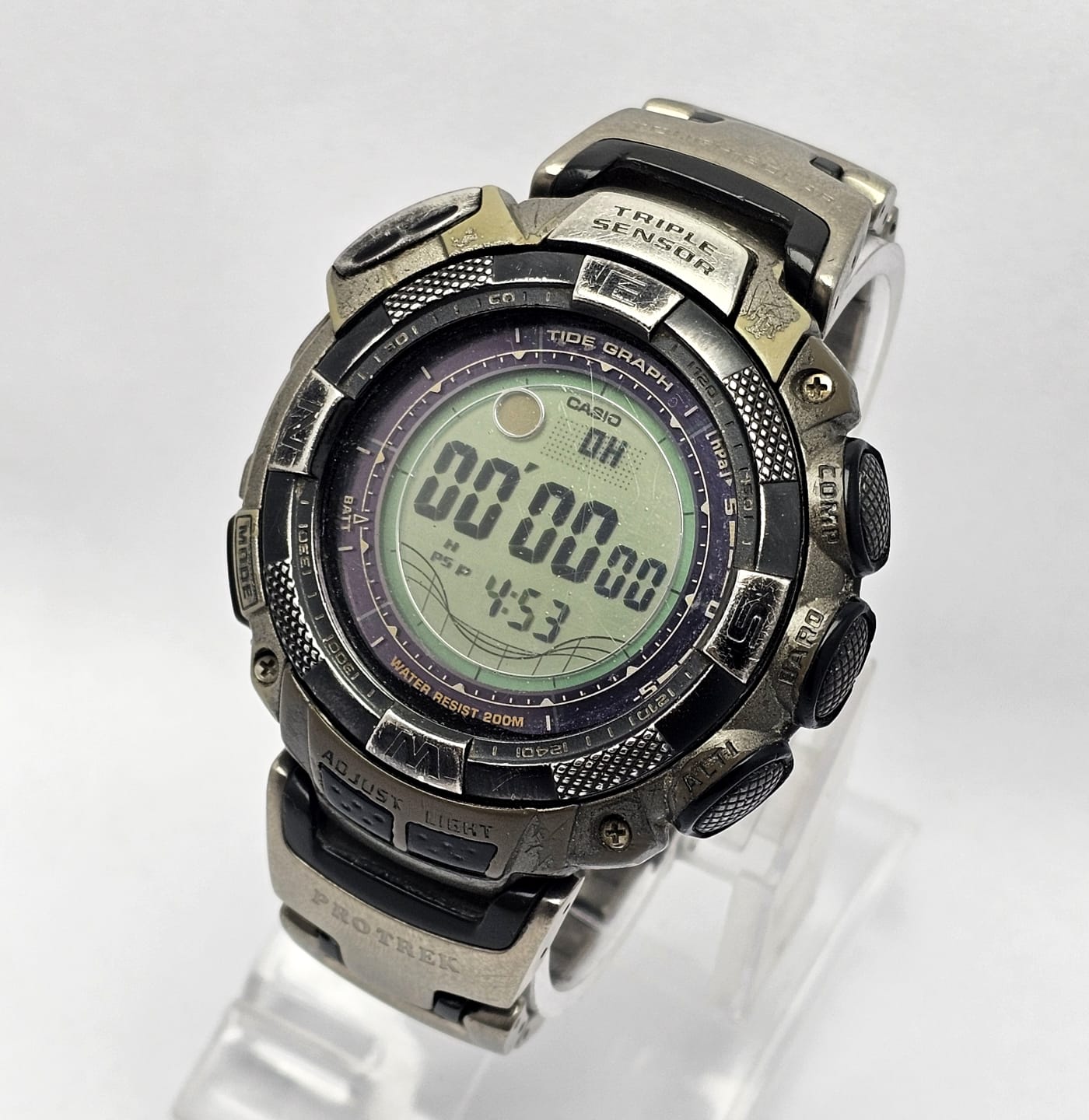Casio ProTrek PRG-130T Sports 3135 Digital Quartz Vintage Men's Watch - Image 4