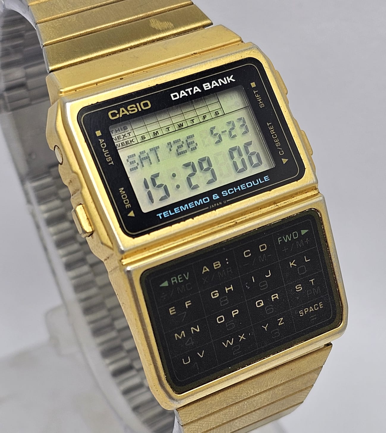Casio Data Bank DBC-610 Chronograph 676 Quartz Vintage Men's Watch
