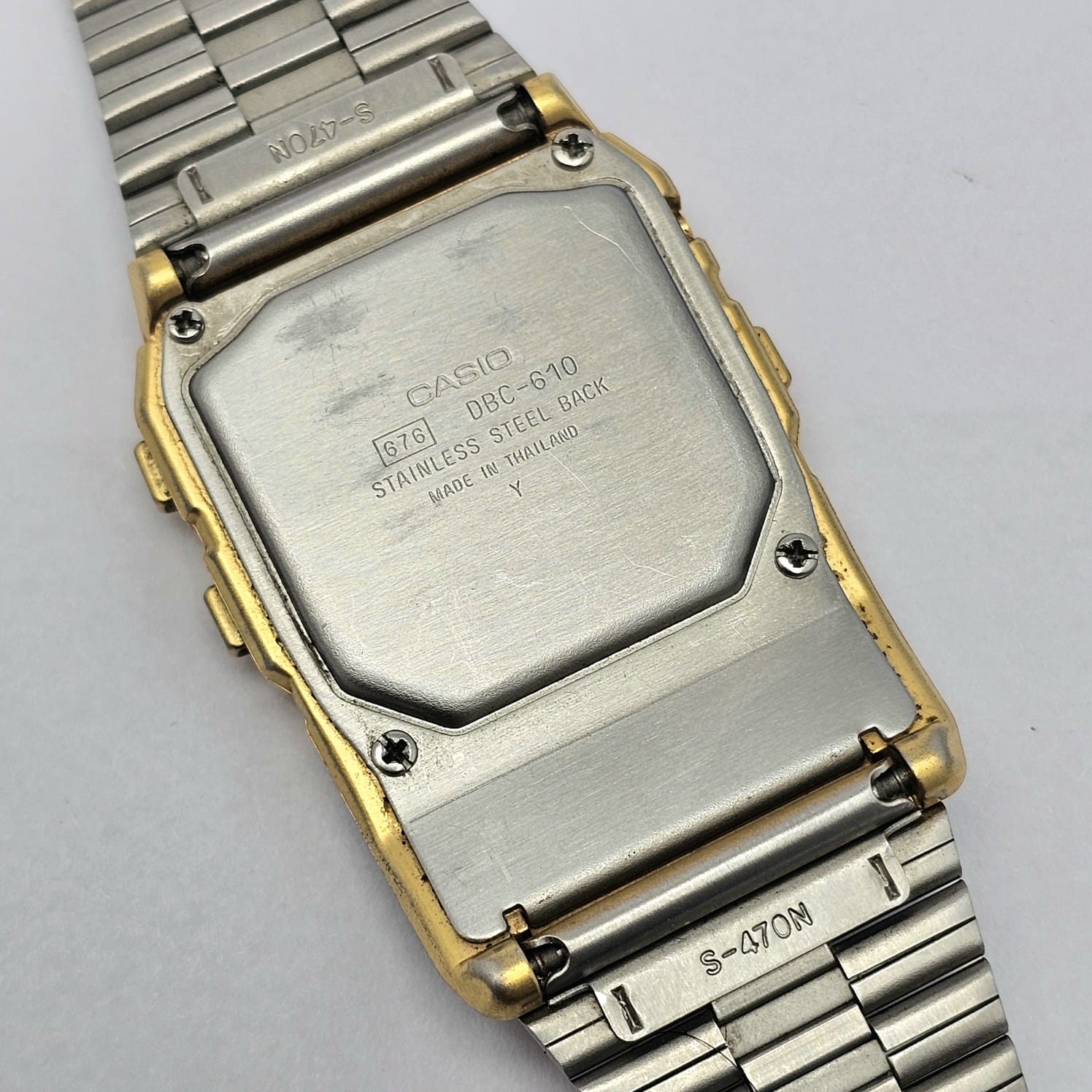 Casio Data Bank DBC-610 Chronograph 676 Quartz Vintage Men's Watch - Image 8