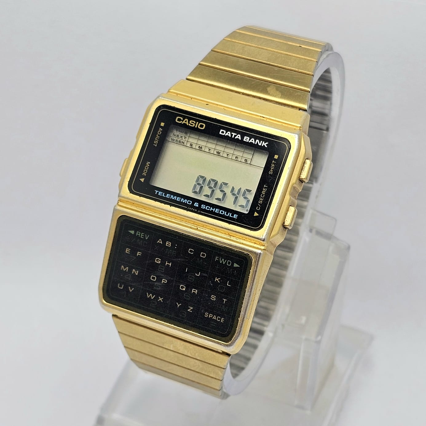 Casio Data Bank DBC-610 Chronograph 676 Quartz Vintage Men's Watch - Image 4