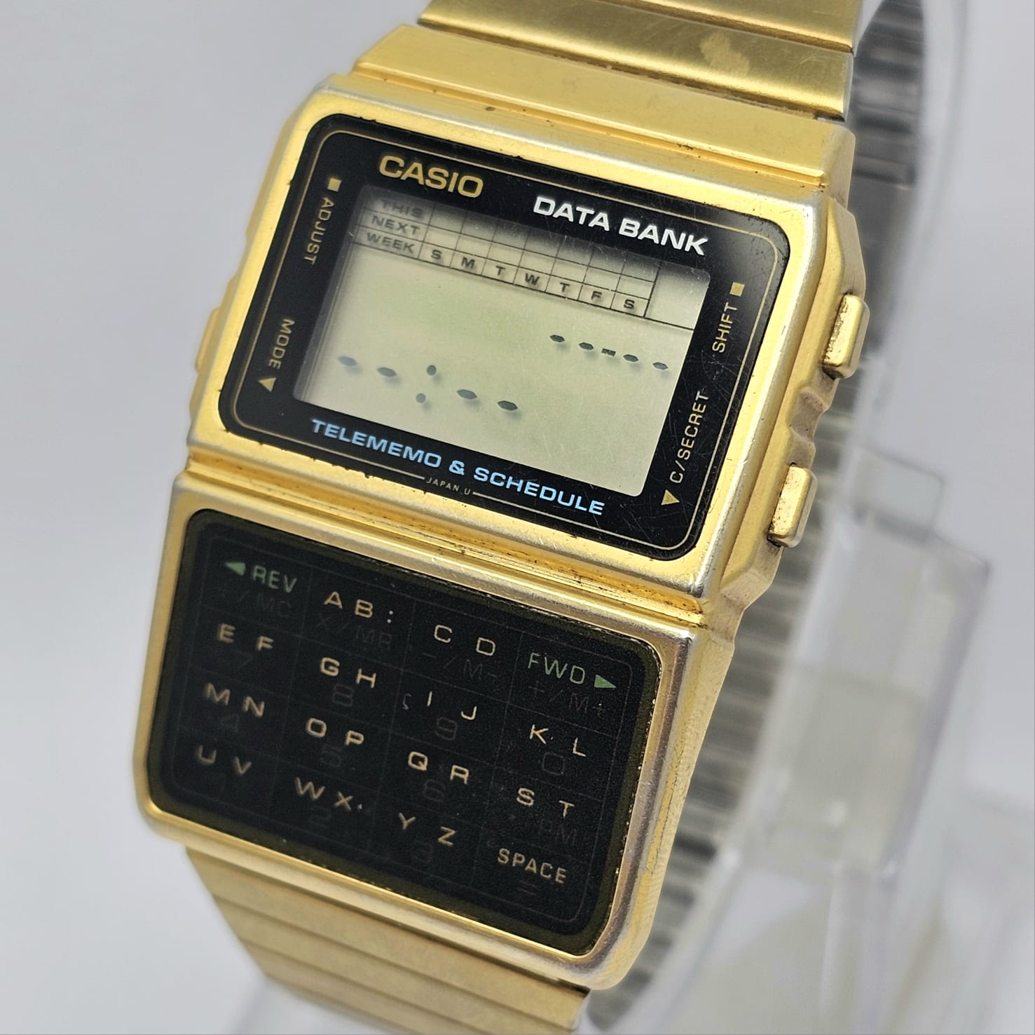 Casio Data Bank DBC-610 Chronograph 676 Quartz Vintage Men's Watch - Image 2