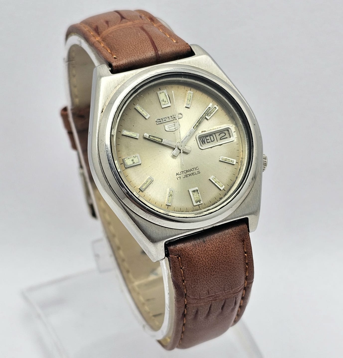 Seiko 5 Automatic 7009-8762 Day/Date Vintage Men's Watch - Image 3