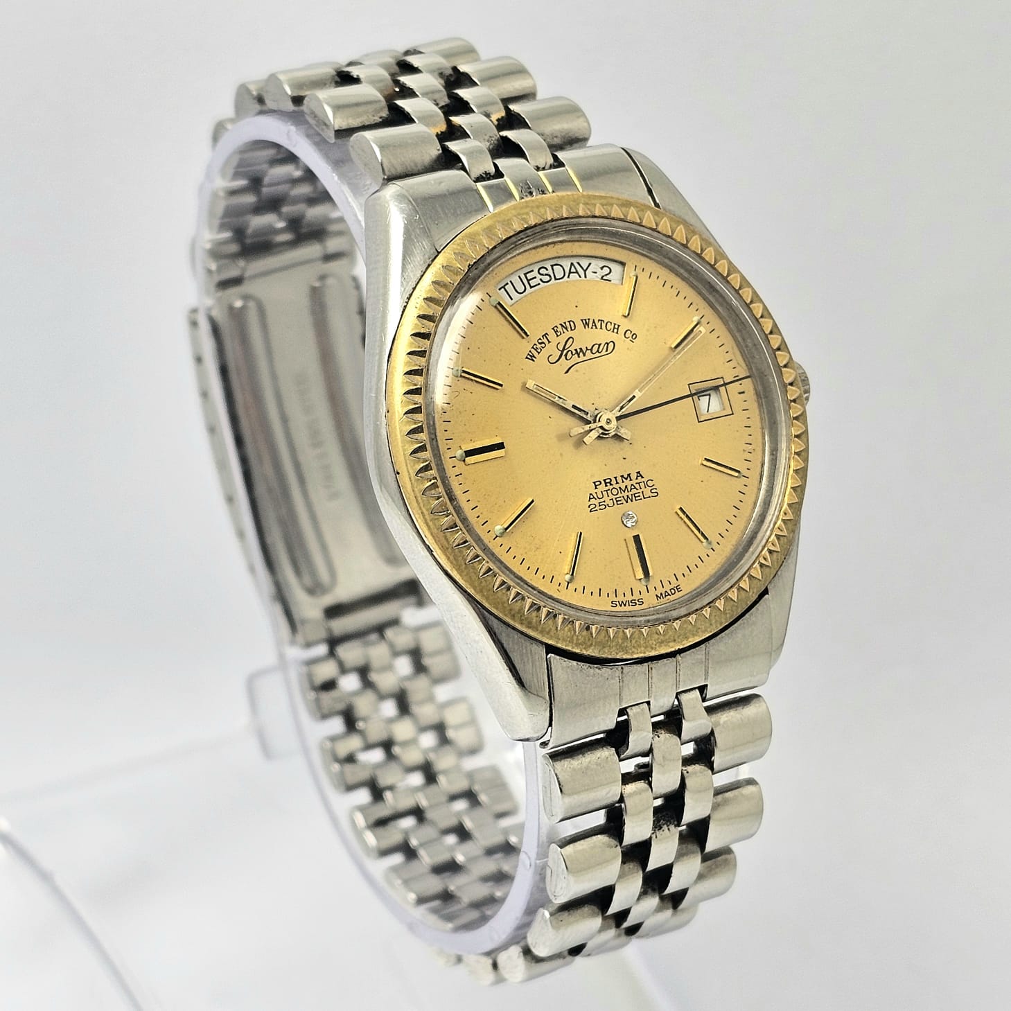 West End Watch Co Sowar Prima President Automatic K-5028 Vintage Men's Watch - Image 3