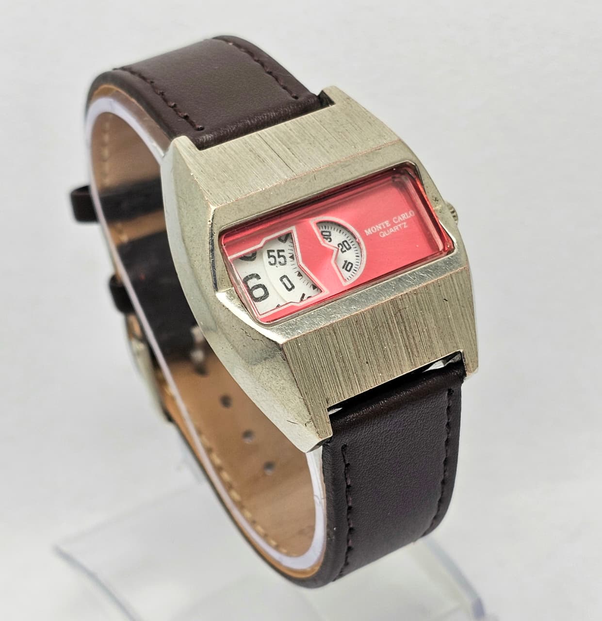 Monte Carlo Quartz jump hour Vintage Men's watch - Image 3