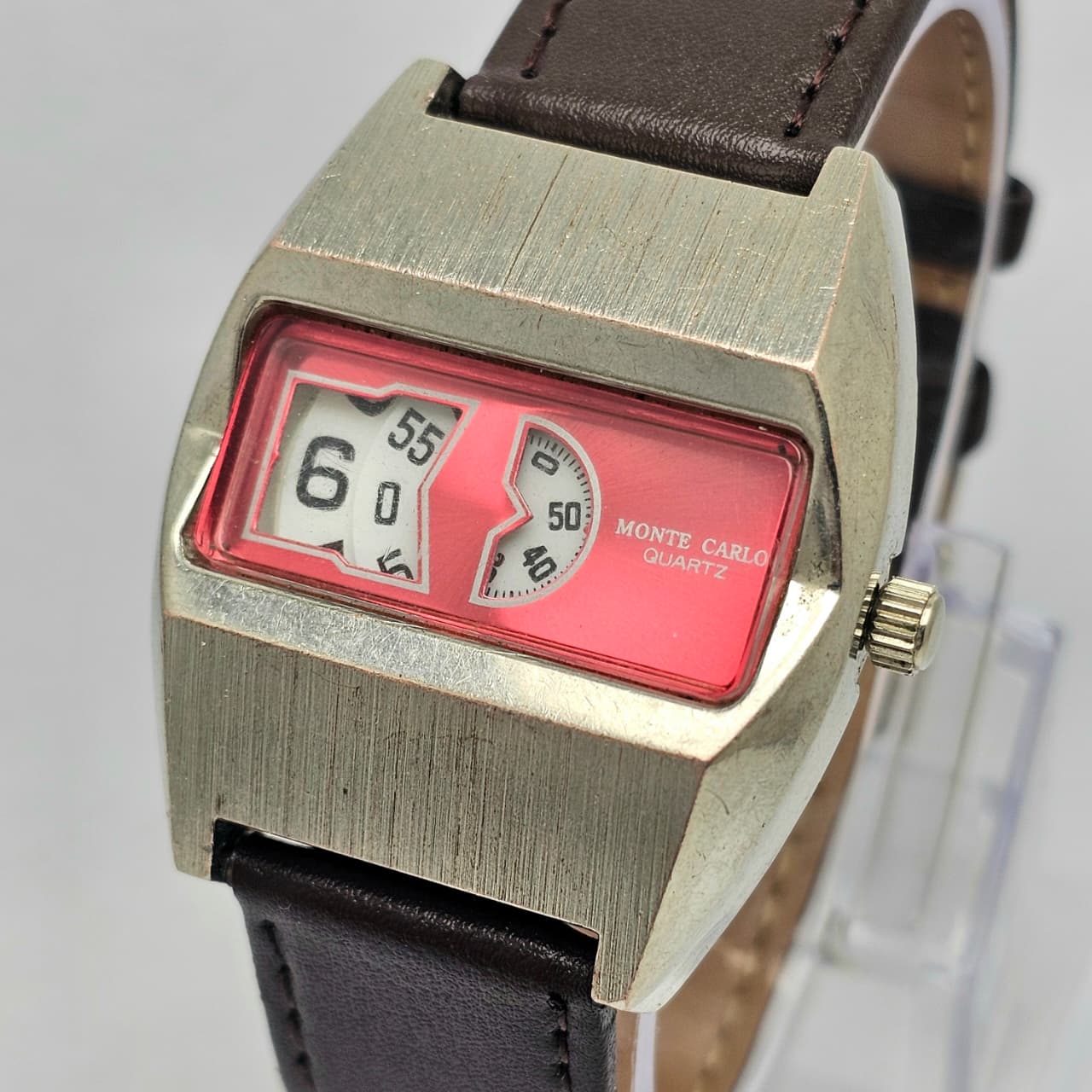 Monte Carlo Quartz jump hour Vintage Men's watch - Image 2