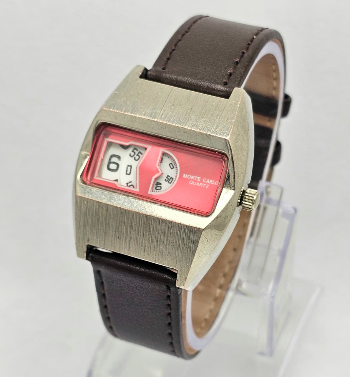 Monte Carlo Quartz jump hour Vintage Men's watch - Image 4