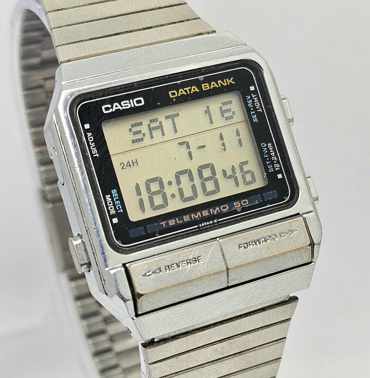 Casio Data Bank DB-510 Telememo 30 Module 262 Digital Vintage Men's watch
