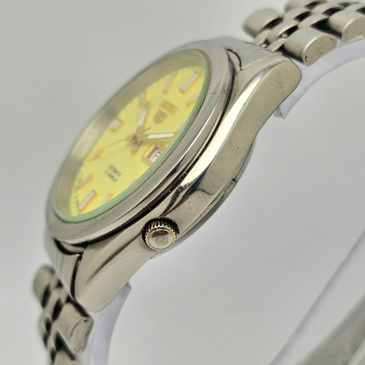 Seiko 5 Automatic 7S26-00X0 Luminous Dial Day/Date Vintage Men's Wrist Watch - Image 5