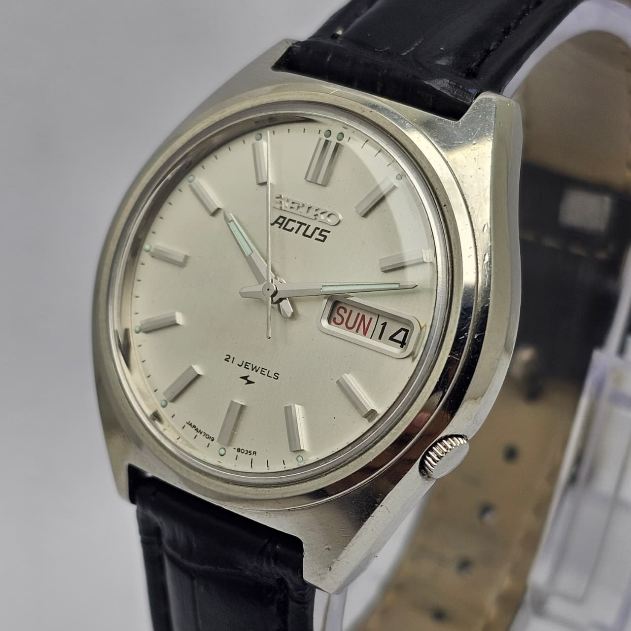 Seiko Actus Automatic 7019-8010 Day/Date Vintage Men's Watch - Image 2