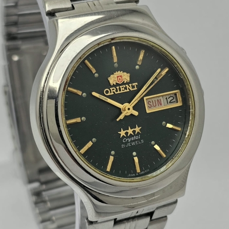 ORIENT Crystal 3 Star Automatic 0S469C971 Day/Date Vintage Men’s Watch