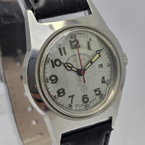 West end watch Co Sowar Prima D 3721 Military Dial vintage Men's Watch