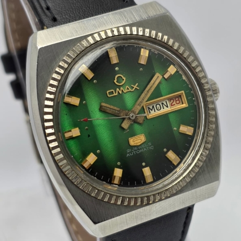 Omax 5 Automatic Day/Date Vintage Men's Watch