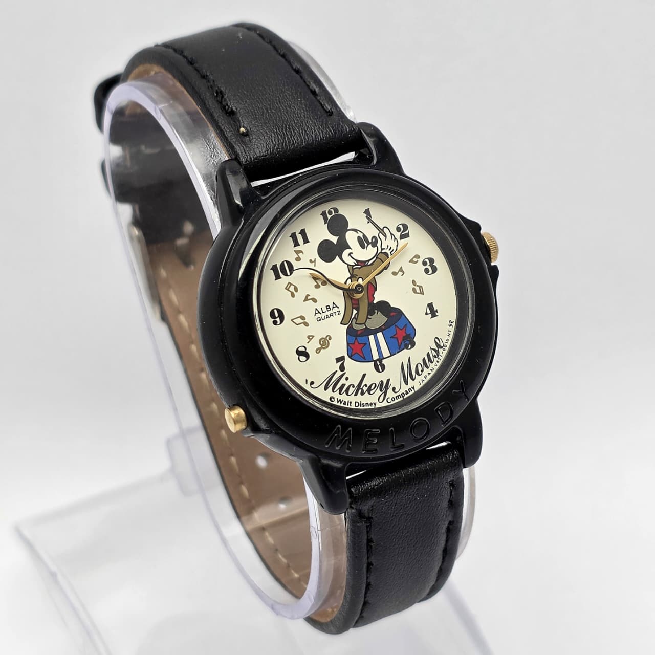Seiko Alba Mickey Mouse Melody Alarm V421-0010 Vintage Kids Watch