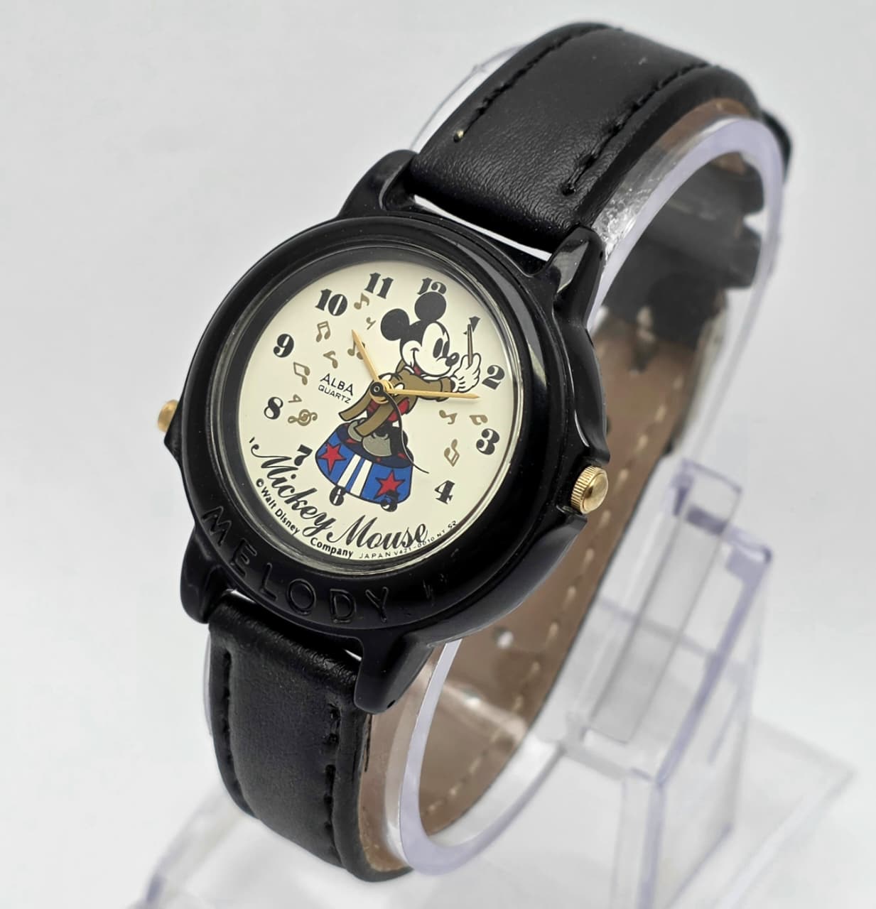 Seiko Alba Mickey Mouse Melody Alarm V421-0010 Vintage Kids Watch