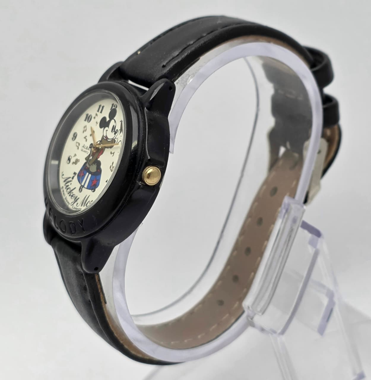 Seiko Alba Mickey Mouse Melody Alarm V421-0010 Vintage Kids Watch